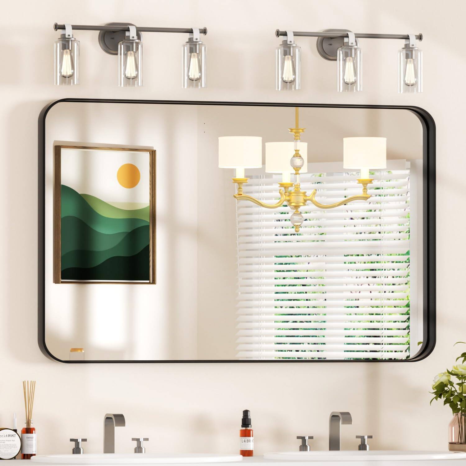 Black Frame - Raised Slim 48"L x 30"W