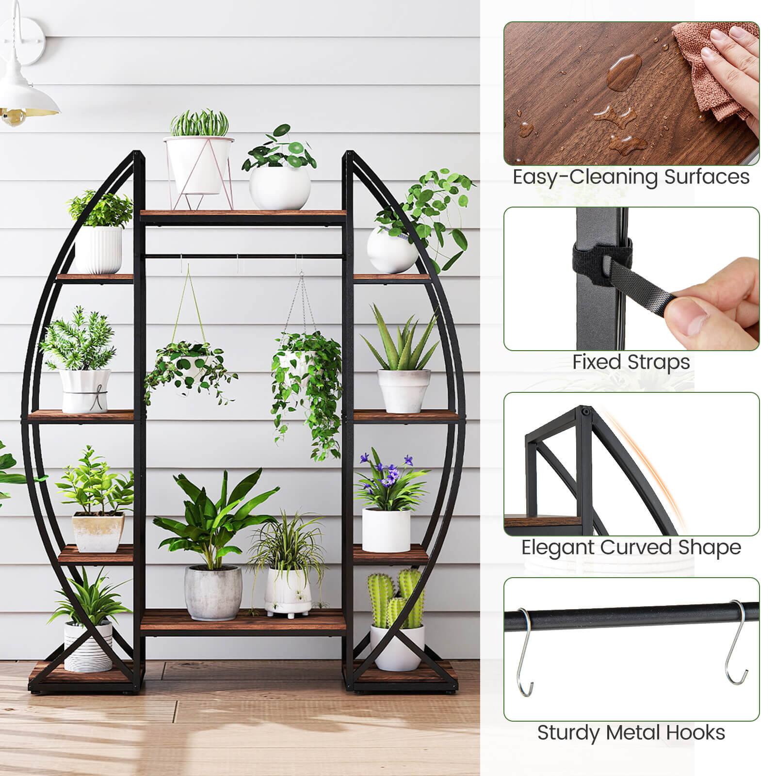 Easy-Cleaning Surfaces  
Fixed Straps  
Elegant Curved Shape  
Sturdy Metal Hooks