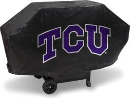 Rico Industries - TCU Texas Christian University Deluxe Grill Cover Deluxe Vinyl Grill Cover - Multi