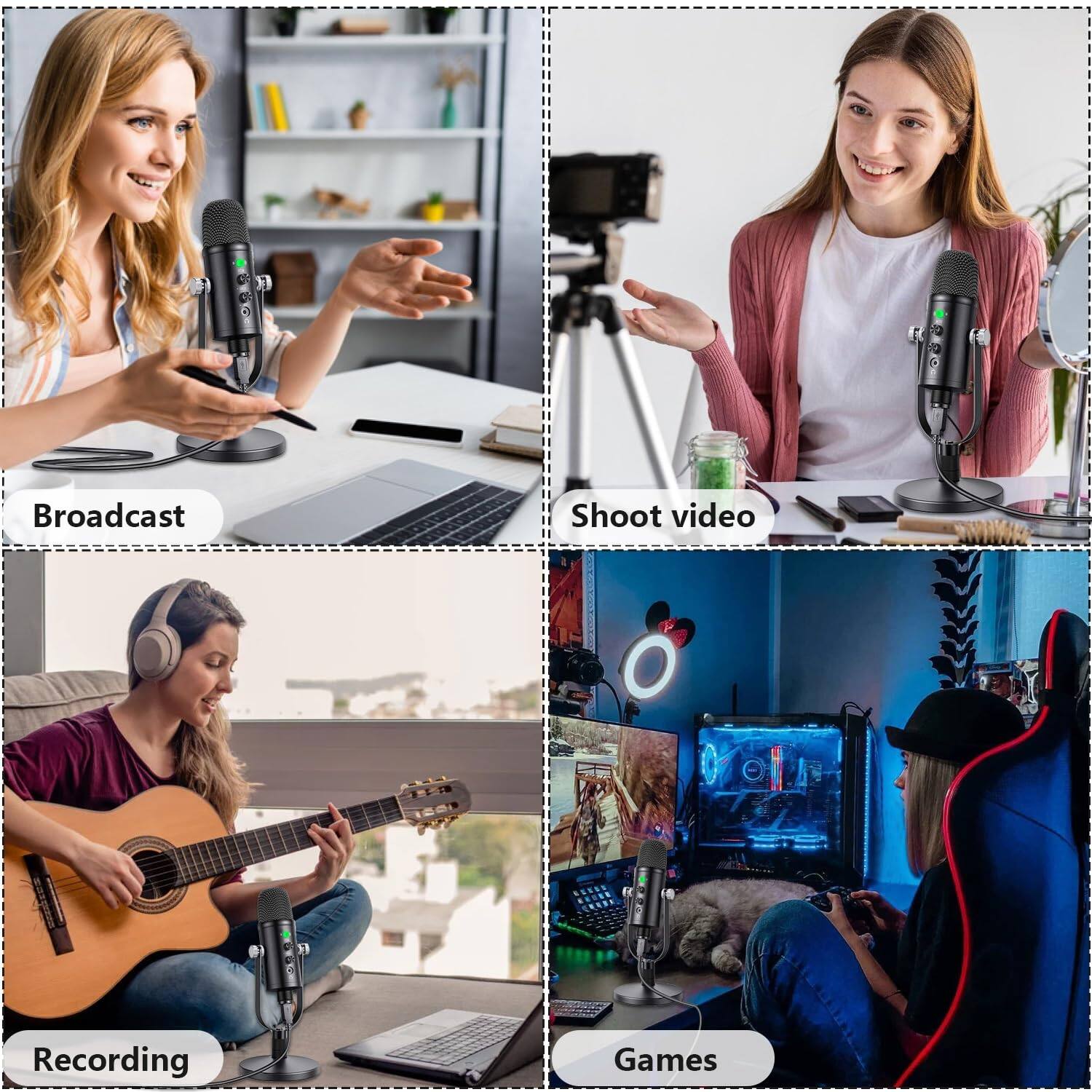 Broadcast  
Shoot video  
Recording  
Games