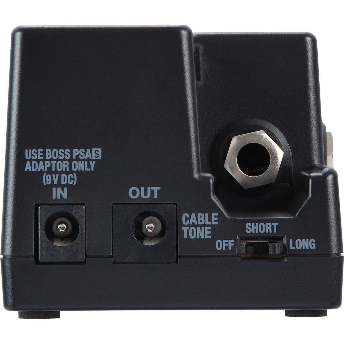 USE BOSS PSA(S) ADAPTOR ONLY (9V DC)  
IN OUT  
CABLE TONE  
SHORT OFF LONG