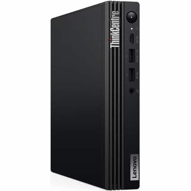 Lenovo - ThinkCentre M70q Gen 5 12TD001PUS Desktop Computer - Intel Core i5 14th Gen i5-14400T - 32 GB - 512 GB SSD - Tiny - Black