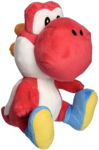Little Buddy - Super Mario Bros. Yoshi 6" Plush - Red - COLLECTABLES - Multicolor