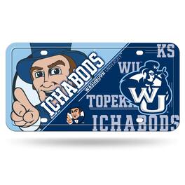Rico Industries - Washburn Ichabods 12x6 Metal License Plate Auto Tag - Multi