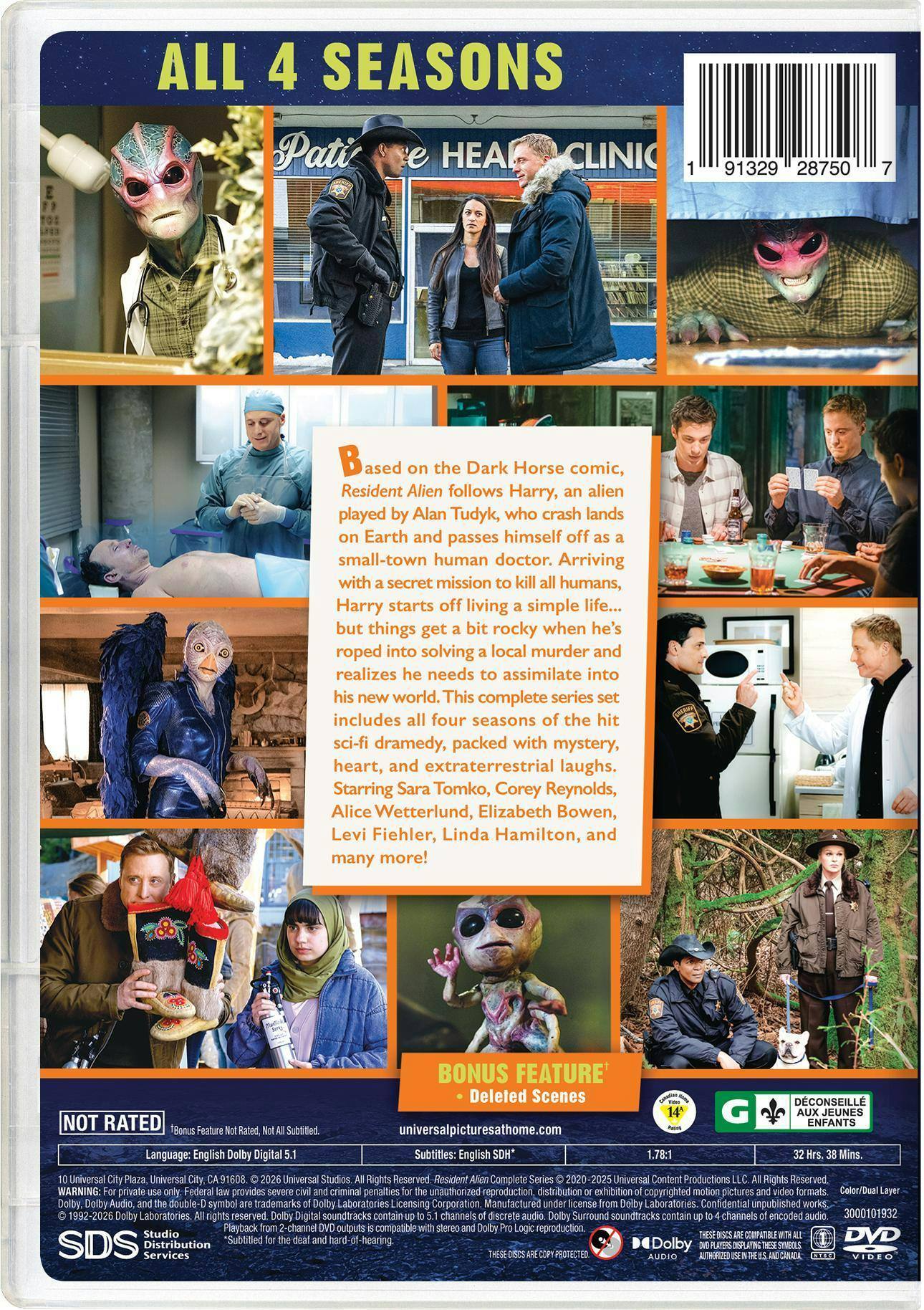 Back. Resident Alien: The Complete Series [DVD].