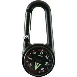 Coghlan’s - Coghlan's Liquid Filled Compass with Built-In Carabiner - Black