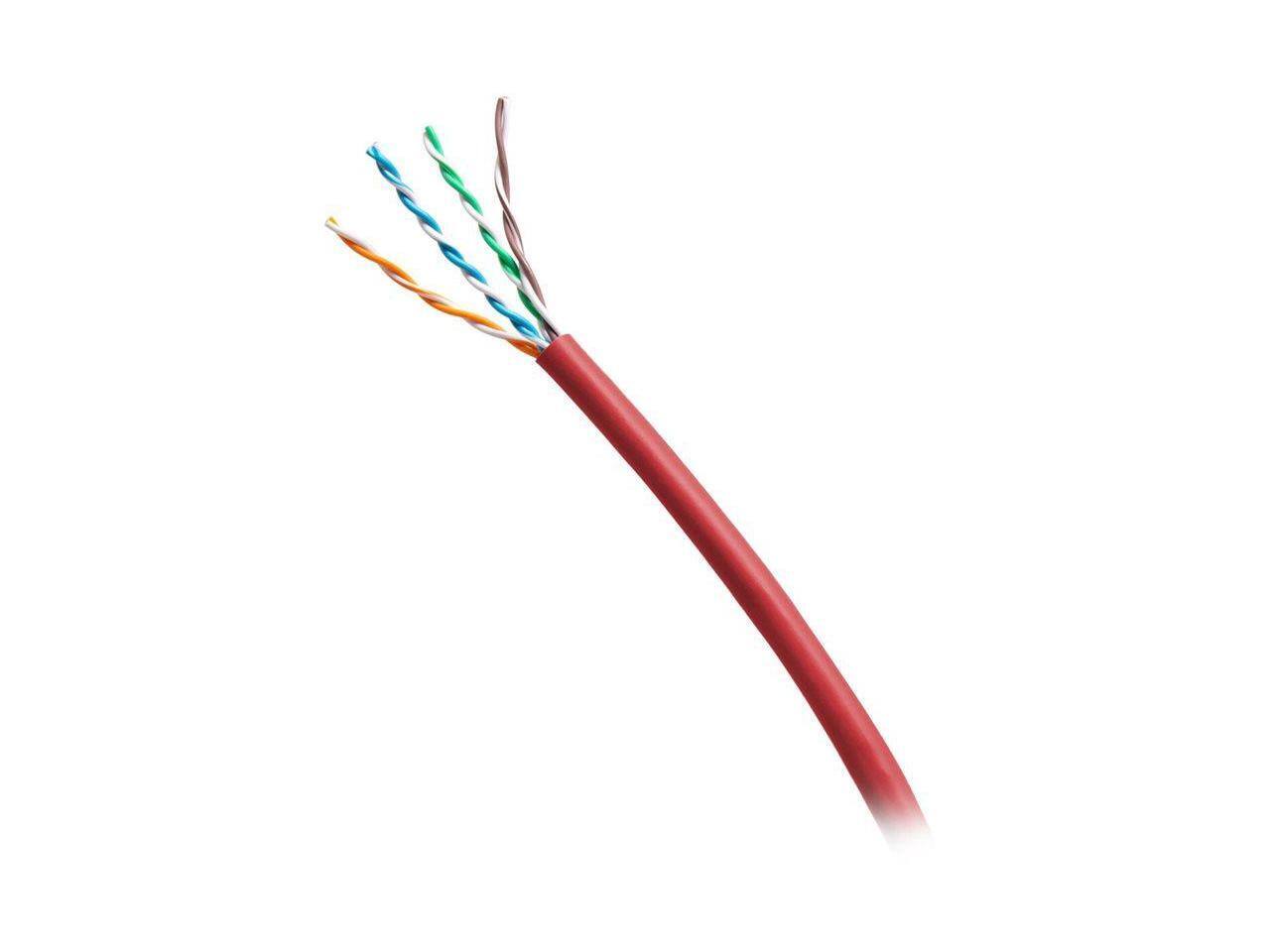 Alt View 2. Cables to Go - C2G 1000ft TAA Compliant Cat6 Bulk Unshielded Ethernet Network Cable - Red C2G56036.
