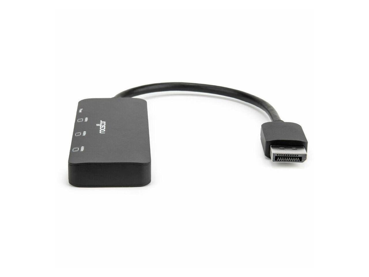 Alt View 2. Rocstor - Rocstor DP 1.4 to Triple HDMI 4K Adapter - 1 DP Male, 3 HDMI Fem, 1 Micro USB Fem, 3840x2160.