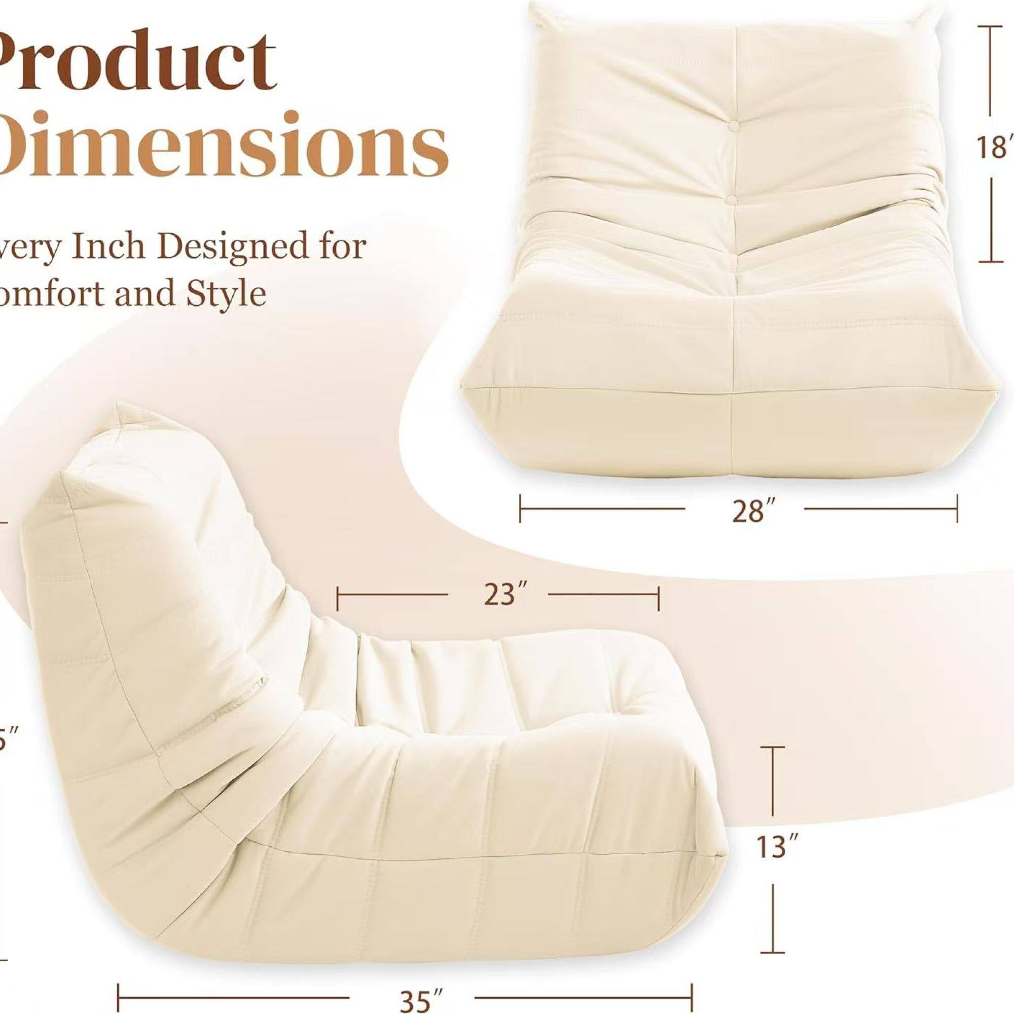 Product Dimensions

Every Inch Designed for Comfort and Style

- 18" (height)
- 28" (width)
- 23" (depth)
- 35" (length)
- 13" (height of the lower part)