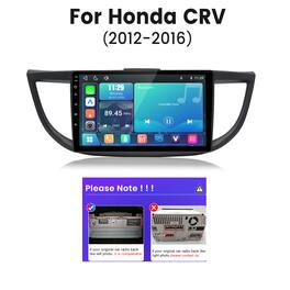 Junsun - Linux System carplay Android auto Mirror Link For Honda CRV 2012-2016 Car Stereo Radio GPS Navi WIFI BT RDS FM - Black