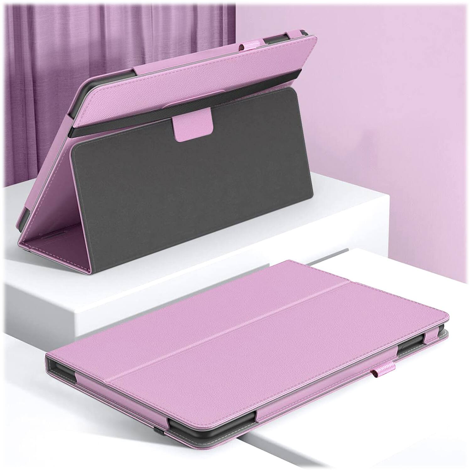 Alt View 12. SaharaCase - Bi-Fold Folio Case for Amazon Fire HD 10 (2023) - Rose Pink.