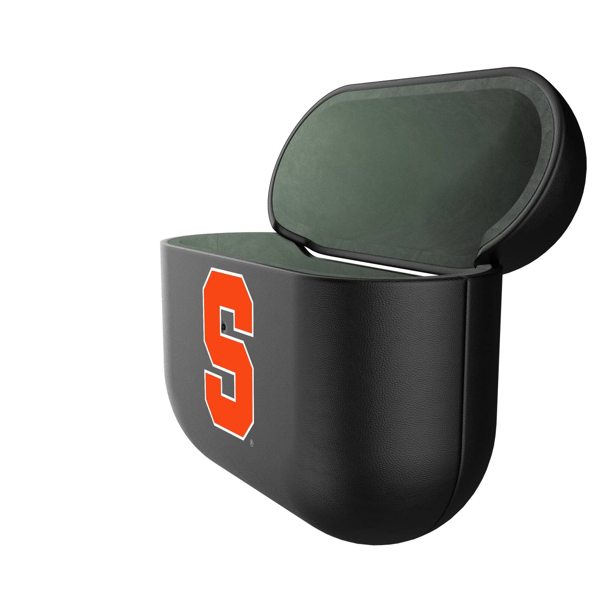 Alt View 1. Keyscaper - Syracuse Orange Black Syracuse Orange Insignia AirPods 3rd Gen Case Cover - Black.