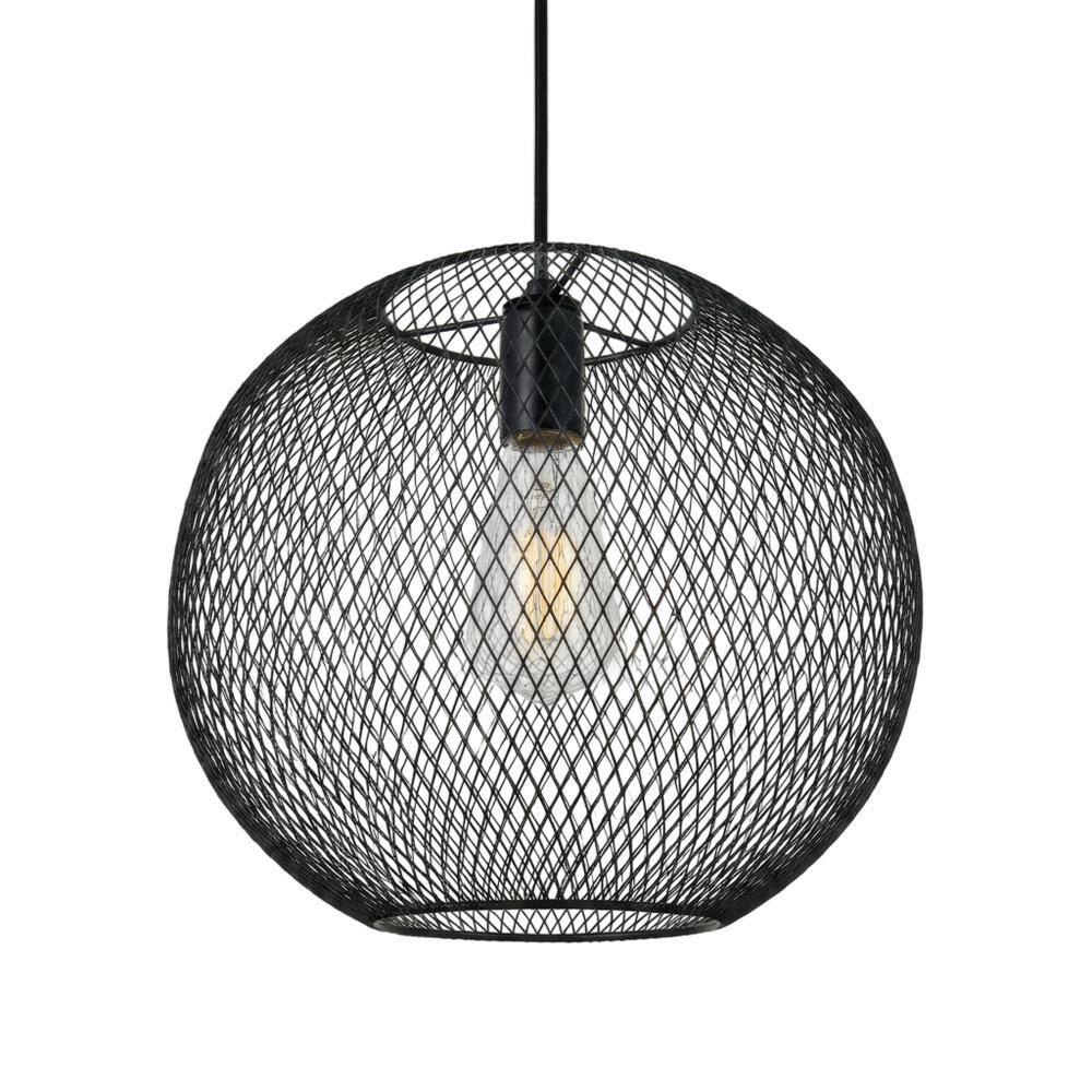 Living District - Keller 1 Light Pendant - Black