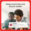 Keep scammers out of your wallet. McAfee. Potential scam message from (202) 555-0127.