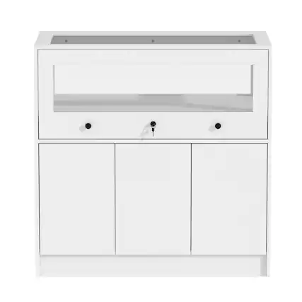 Front. Famapy - Famapy Kitchen Island Storage Cabinet: Smart Organization for Modern Kitchens - White.