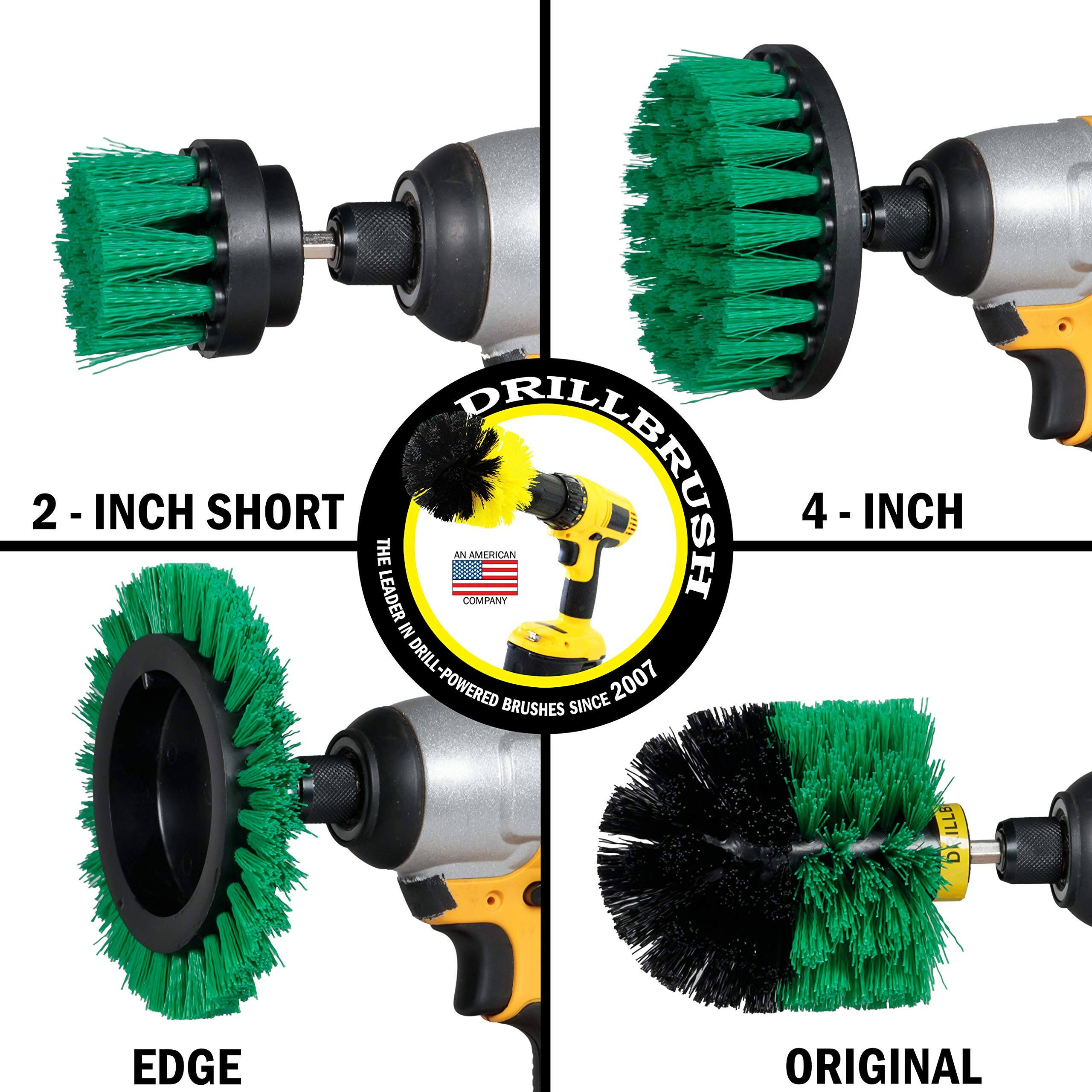 2 - INCH SHORT, 4 - INCH, EDGE, ORIGINAL, THE LEADER AN AMERICAN COMPANY DRILL-POWERED BRUSHES SINCE 2007