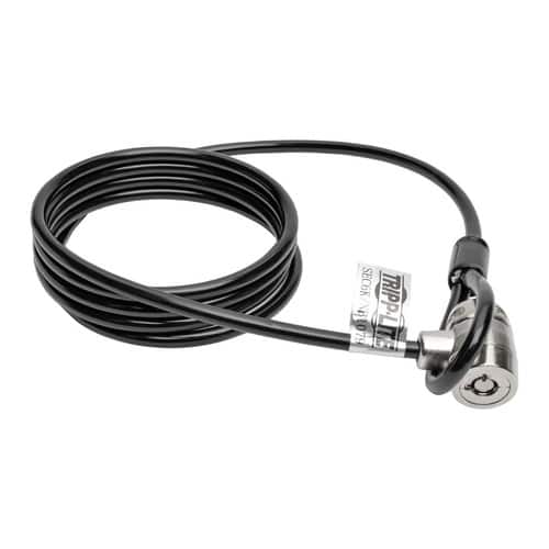 Eaton Tripp Lite SEC6K 6 Feet Security Lock Cable - Black - Keyed - Polyvinyl Chloride (PVC), Nickel, Zinc Alloy - For N