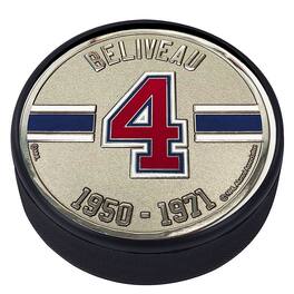 Mustang Drinkware - Jean Beliveau Montreal Canadiens Medallion Legends Collection Puck - Multicolor