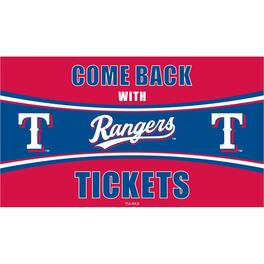 Evergreen Enterprises - Texas Rangers 28" x 16" Come Back With Tickets Indoor/Outdoor Trapper Mat - Multicolor
