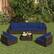 Alt View 4. Costway - 7 PCS Patio Rattan Furniture Set Sectional Sofa Cushioned Garden - Mix Brown,Navy.