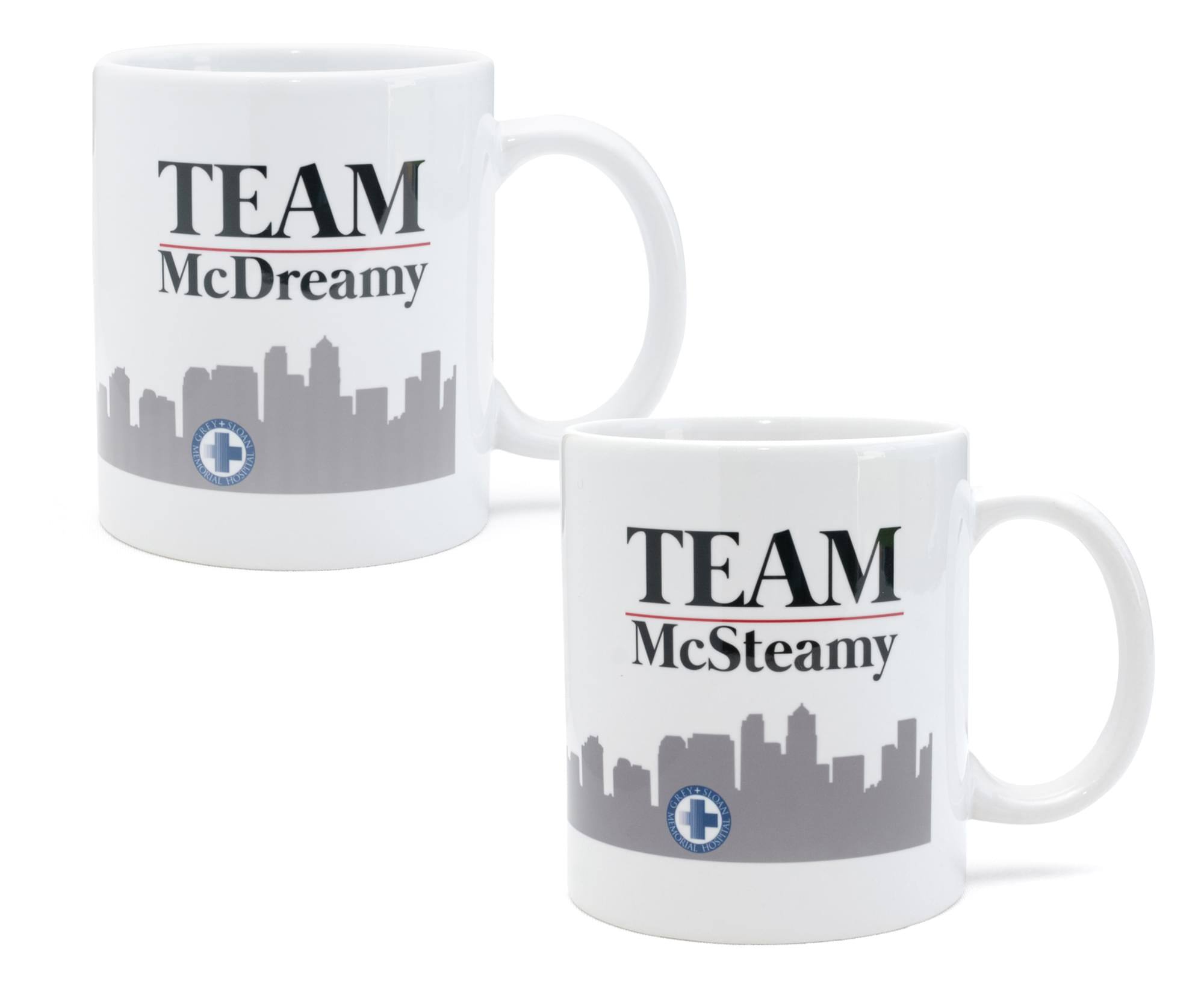 Surreal Entertainment - Greys Anatomy Team McSteamy & Team McDreamy 11oz Mug Set of 2 - White price history on PriceWatchPro