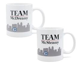 Surreal Entertainment - Greys Anatomy Team McSteamy & Team McDreamy 11oz Mug Set of 2 - White