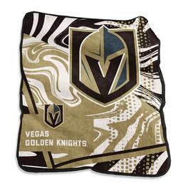 Logo Brands - Vegas Golden Knights 50" x 60" Swirl Raschel Throw Blanket - Multicolor