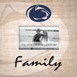 Fan Creations - Penn State Nittany Lions 10'' x 10'' Burlap Pattern Frame - Multicolor
