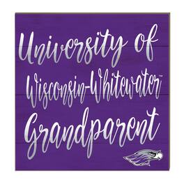 Jardine - Wisconsin-Whitewater Warhawks 10'' x 10'' Grandparent Plaque - Purple