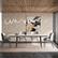 Angle. luck idea - 94.4" Retractable Sintered Stone Dining Table, Seats 8 - 10 People,Modern Mid-Century Kitchen Dinner Tables - Bright white.