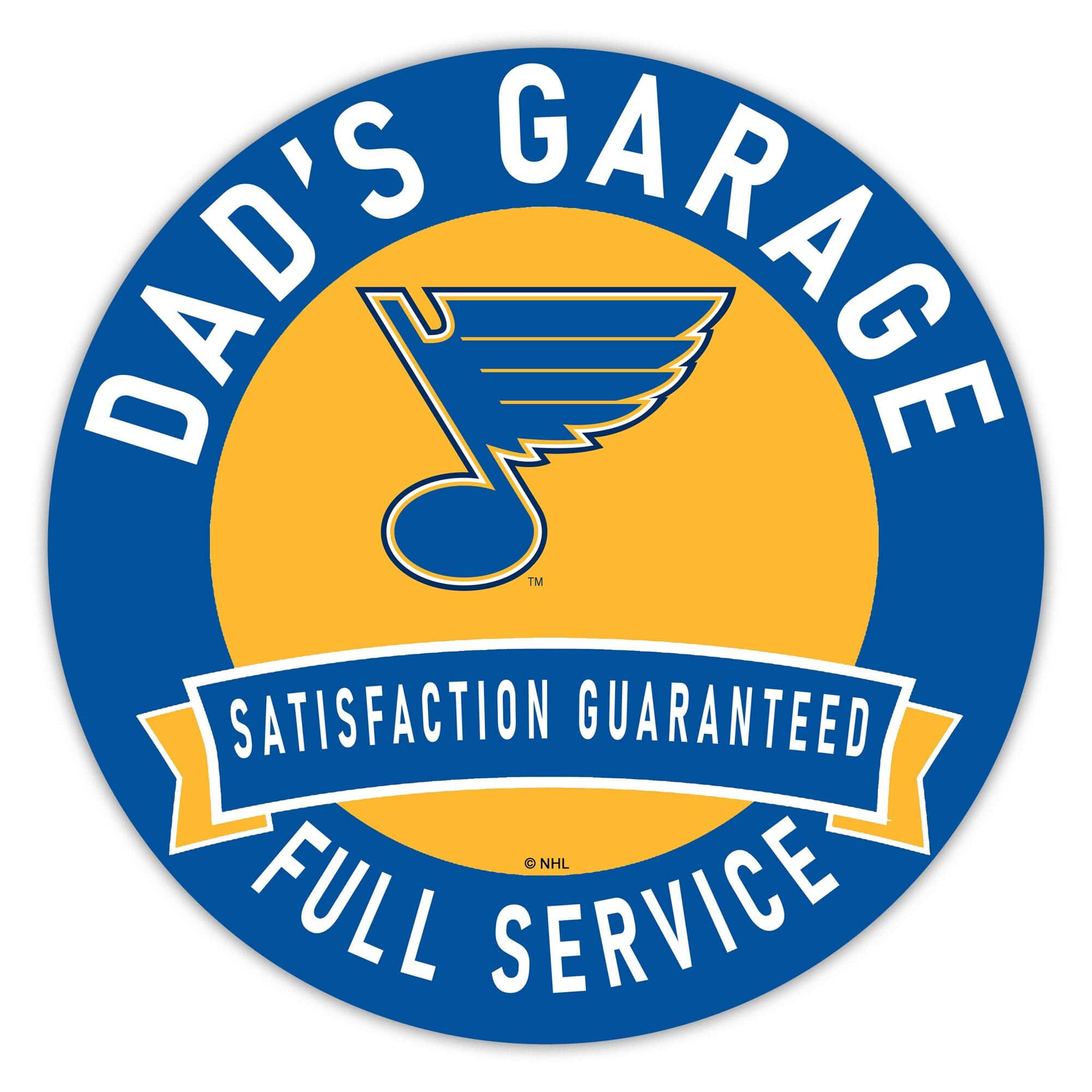 DAD'S GARAGE  
SATISFACTION GUARANTEED  
FULL SERVICE  
© NHL