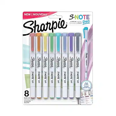 NEW | NOUVEAU
Sharpie S-NOTE DUO
Creative Duo Marker
8 dual tip markers
Sharpie S-NOTE 18
Sharpie S-NOTE 18
Sharpie S-NOTE 18
Sharpie S-NOTE 18
Sharpie S-NOTE 18
Sharpie S-NOTE 18
Sharpie S-NOTE 18
Sharpie S-NOTE 18
8