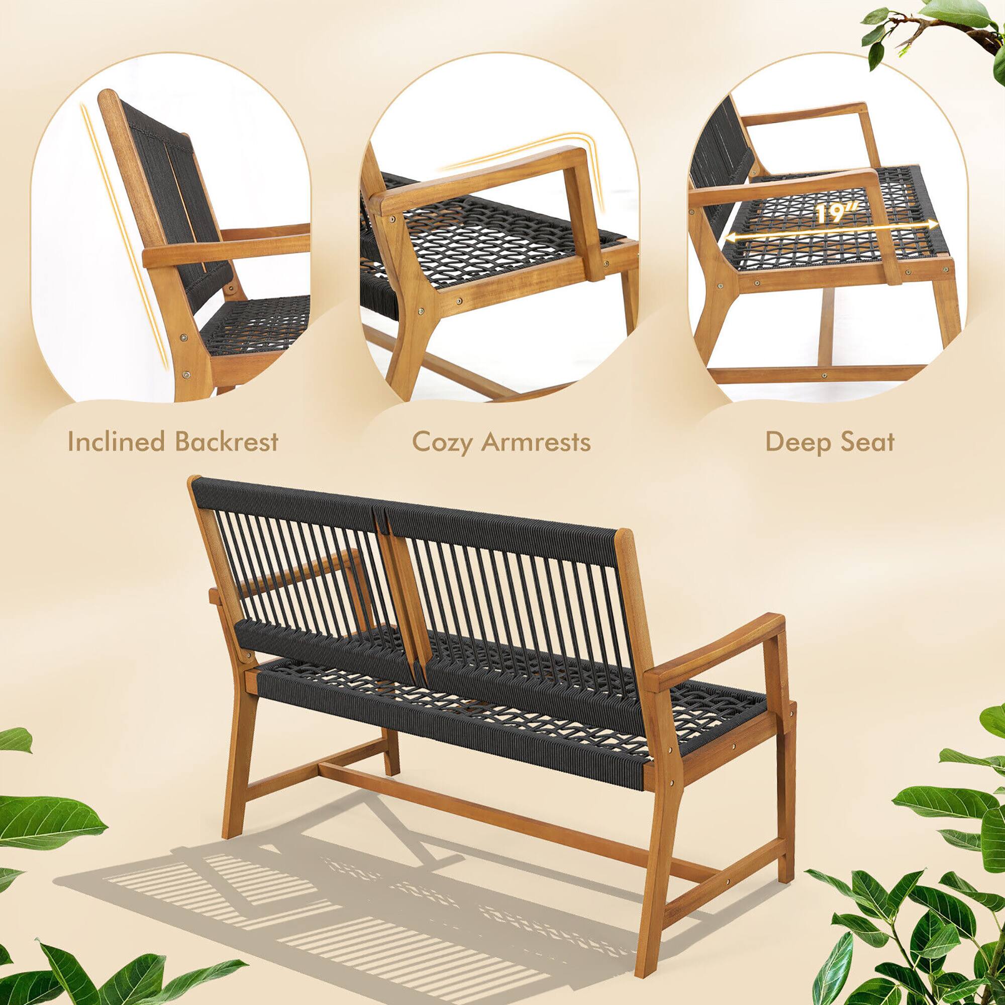 Inclined Backrest
Cozy Armrests
Deep Seat