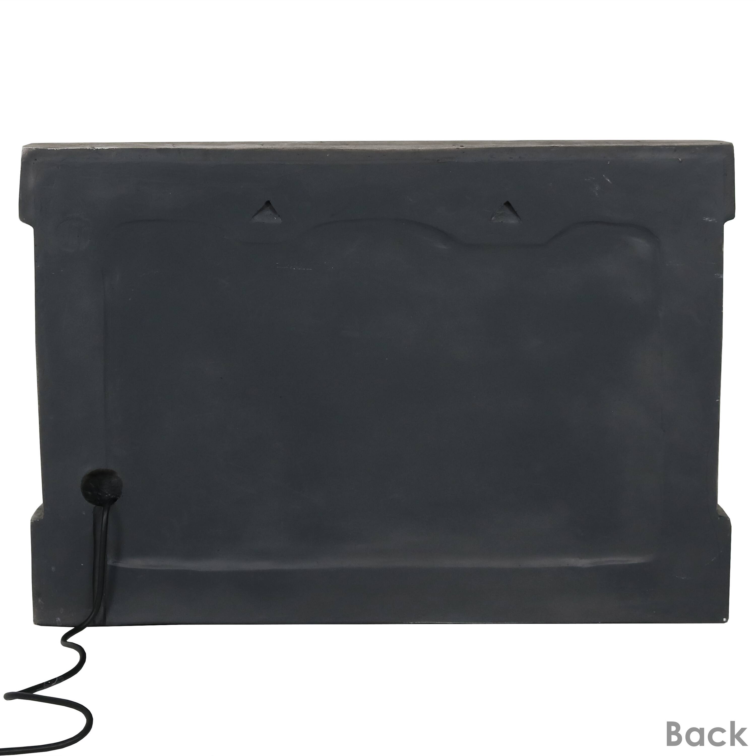 Alt View 5. Sunnydaze - Ancient Polyresin Outdoor Wall Water Fountain - Brown.