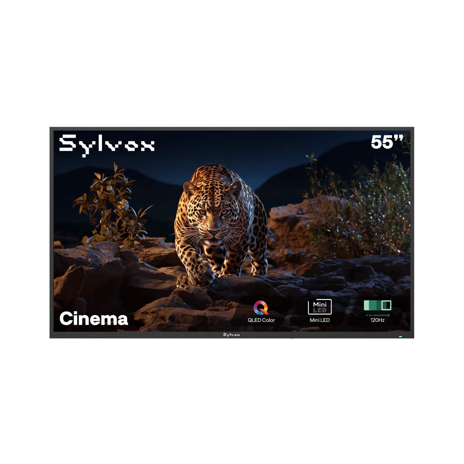 Sylvox - 55" Cinema Series Helio QLED 4K 2000Nit 120Hz IP56 Waterproof Smart Google Full Sun Outdoor TV