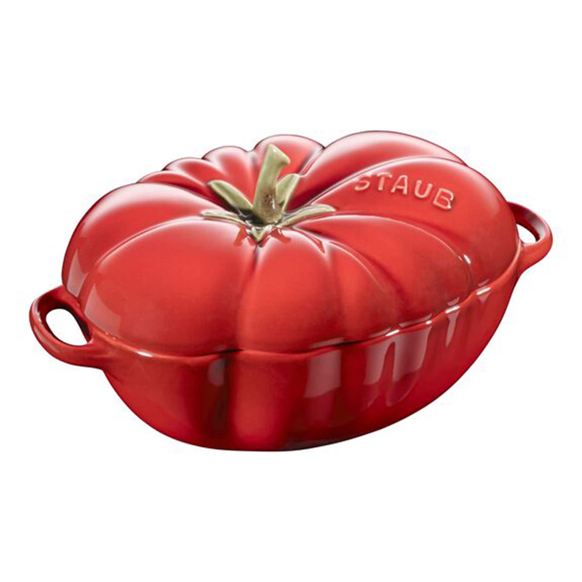 Staub - Ceramic 16-oz Petite Tomato mini Cocotte, baking dish, no stovetop save - Cherry