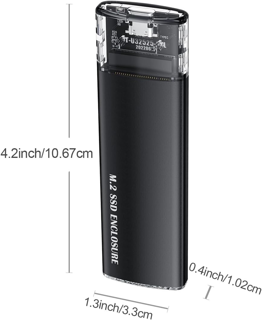 LEGI RB 820 R21 Y W-KI T-U32525 202206 4.2inch/10.67cm M.2 SSD ENCLOSURE 0.4inch/1.02cm 1.3inch/3.3cm