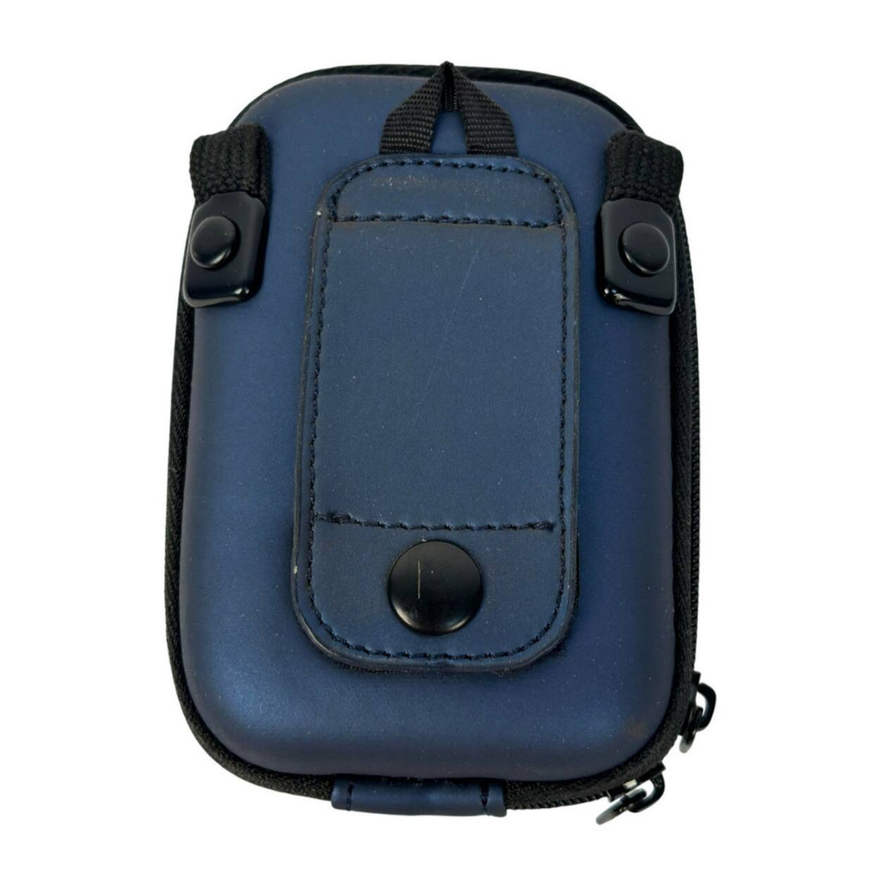 Back. Kodak - Kodak Compact Zippered Hardshell Blue Camera Case with Shoulder Strap Loop.
