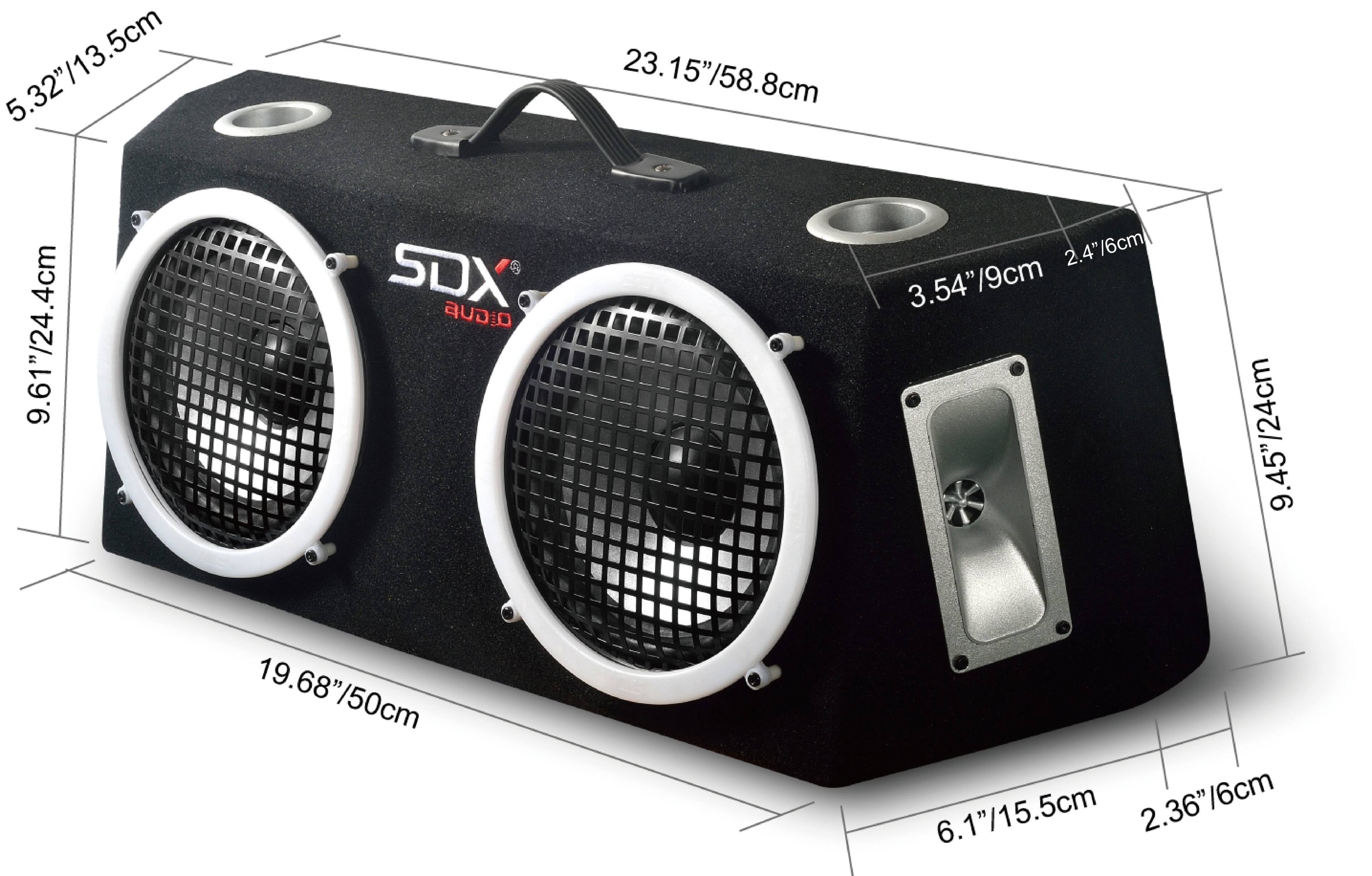 5.32"/13.5cm  
9.61"/24.4cm  
23.15"/58.8cm  
2.4"/6cm  
3.54"/9cm  
9.45"/24cm  
19.68"/50cm  
6.1"/15.5cm  
2.36"/6cm