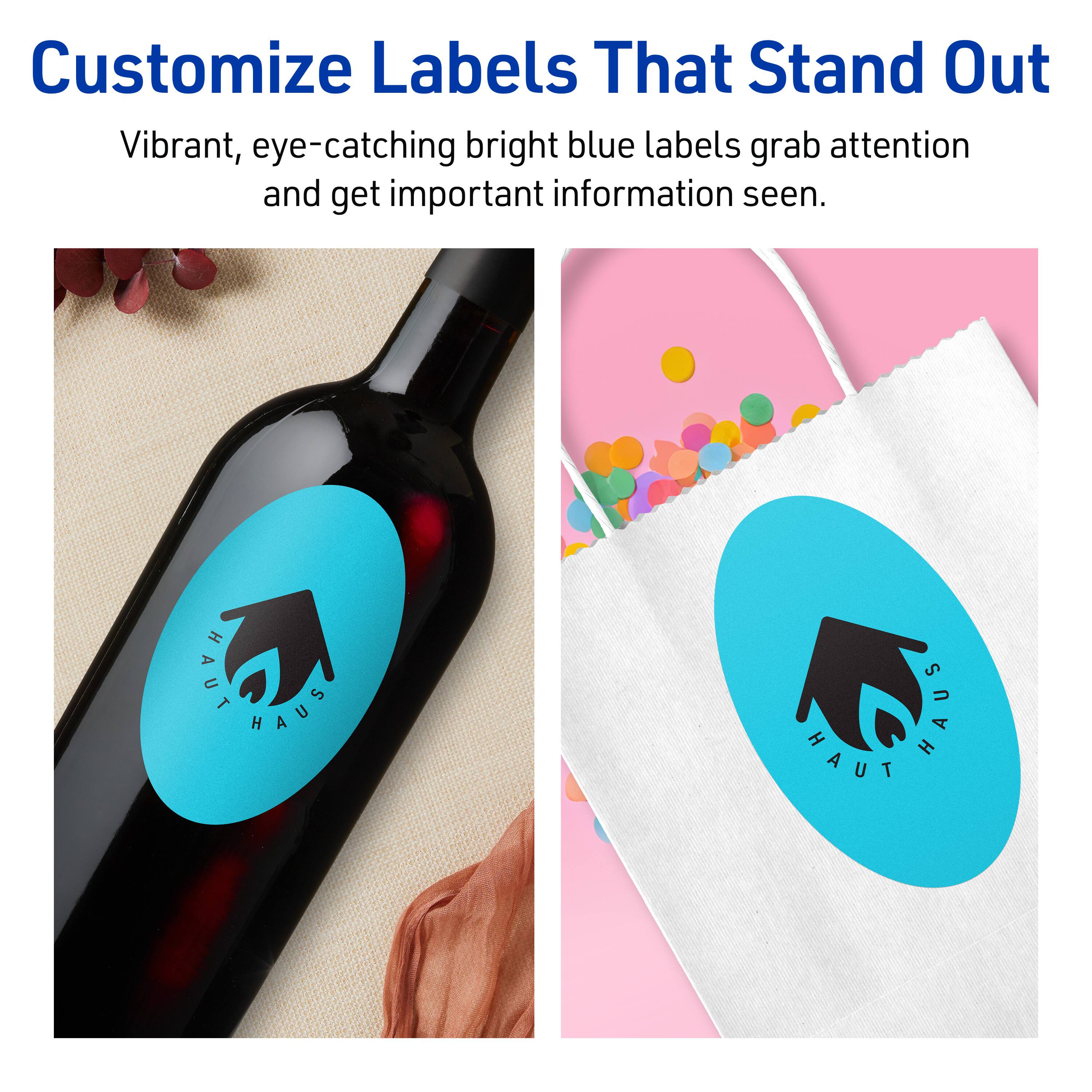 Customize Labels That Stand Out

Vibrant, eye-catching bright blue labels grab attention and get important information seen.

HAUT HAUS