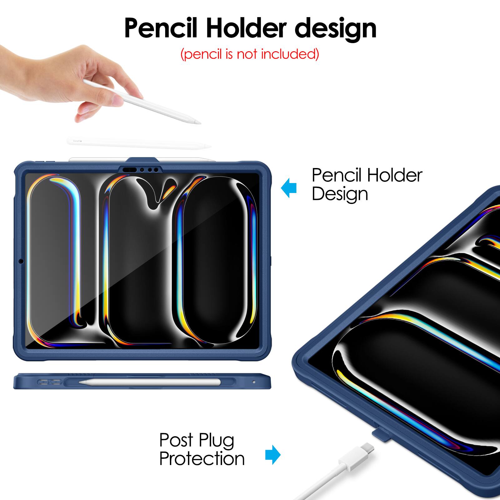 Pencil Holder design  
(pencil is not included)

Pencil Holder Design

Post Plug Protection