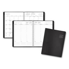 AT-A-GLANCE - Contemporary Weekly Monthly Planner Vertical Column Format 11 x 8.25 Graphite Cover 12 Month Jan to Dec 2026