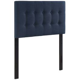 Emily Upholstered Fabric Twin Headboard by Modway - Blue
