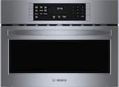 Bosch - 800 Series 1.6 Cu. Ft. Convection Built-In Microwave with Sensor Cooking - Stainless Steel