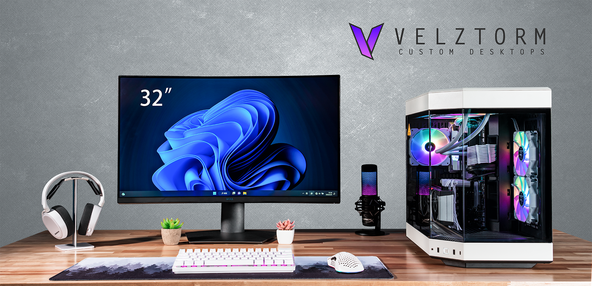 VELZTORM CUSTOM DESKTOPS 32"