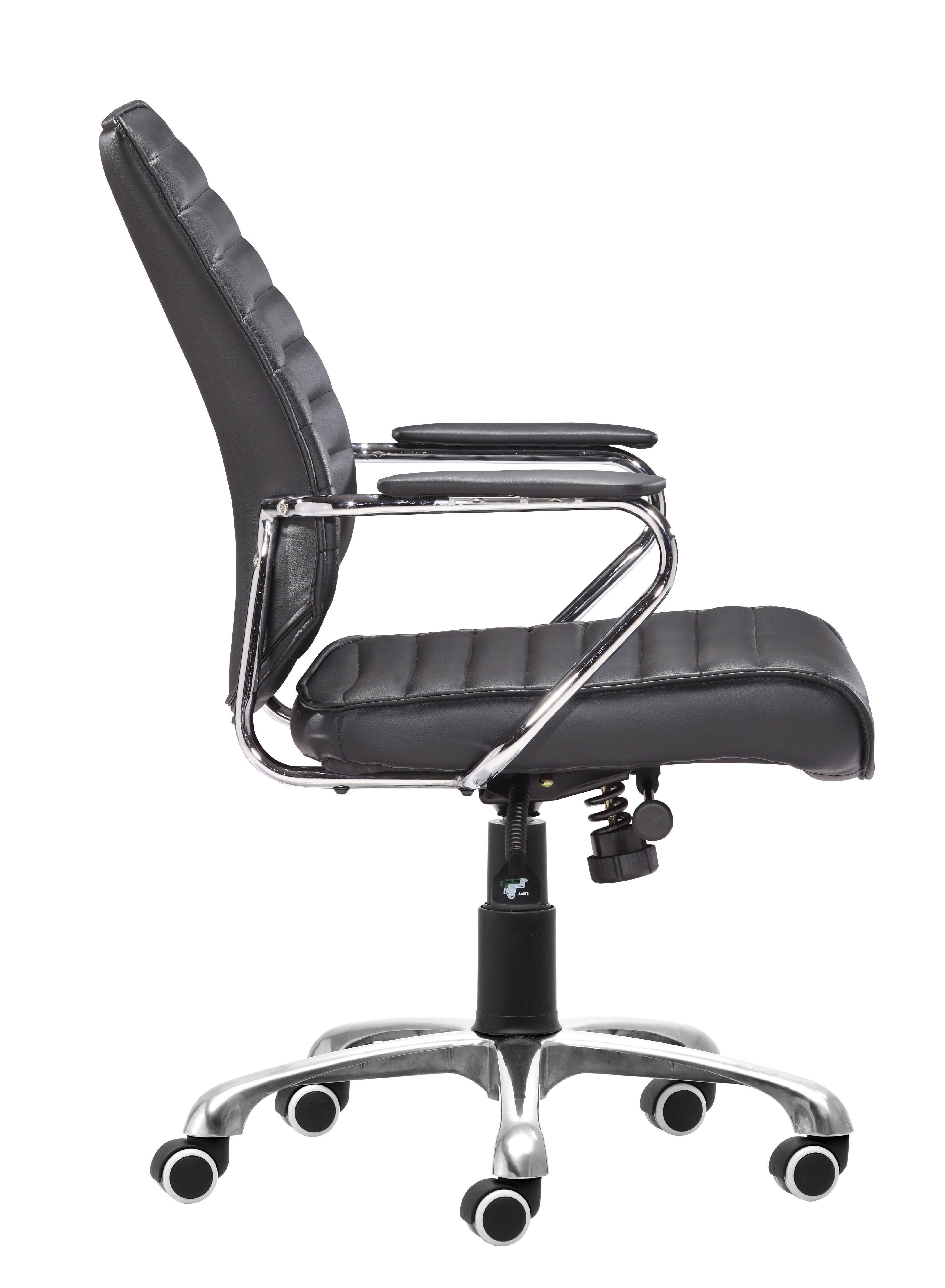 Back. Hivvago - Enterprise Low Back Office Chair Black - Black.