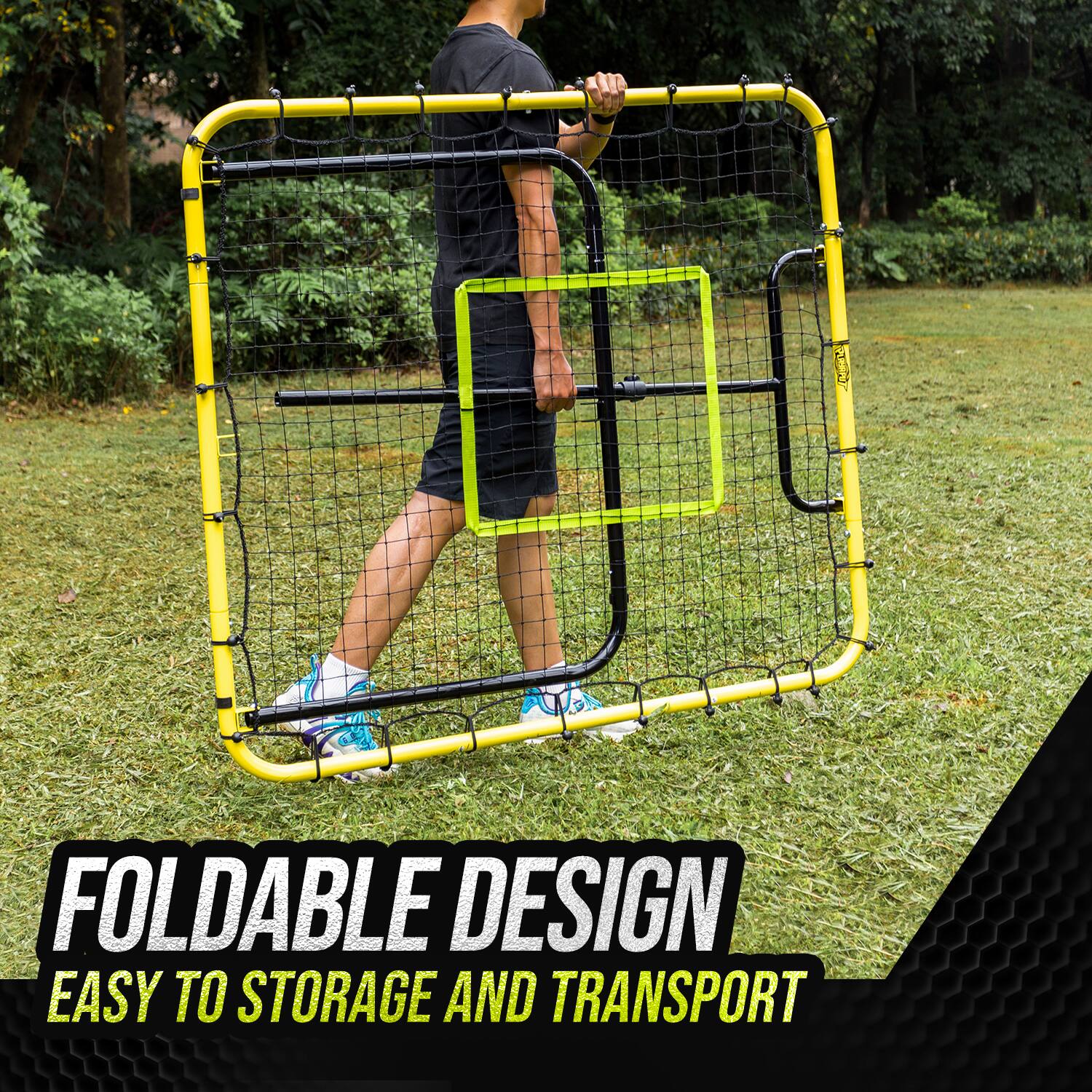 FOLDABLE DESIGN  
EASY TO STORAGE AND TRANSPORT