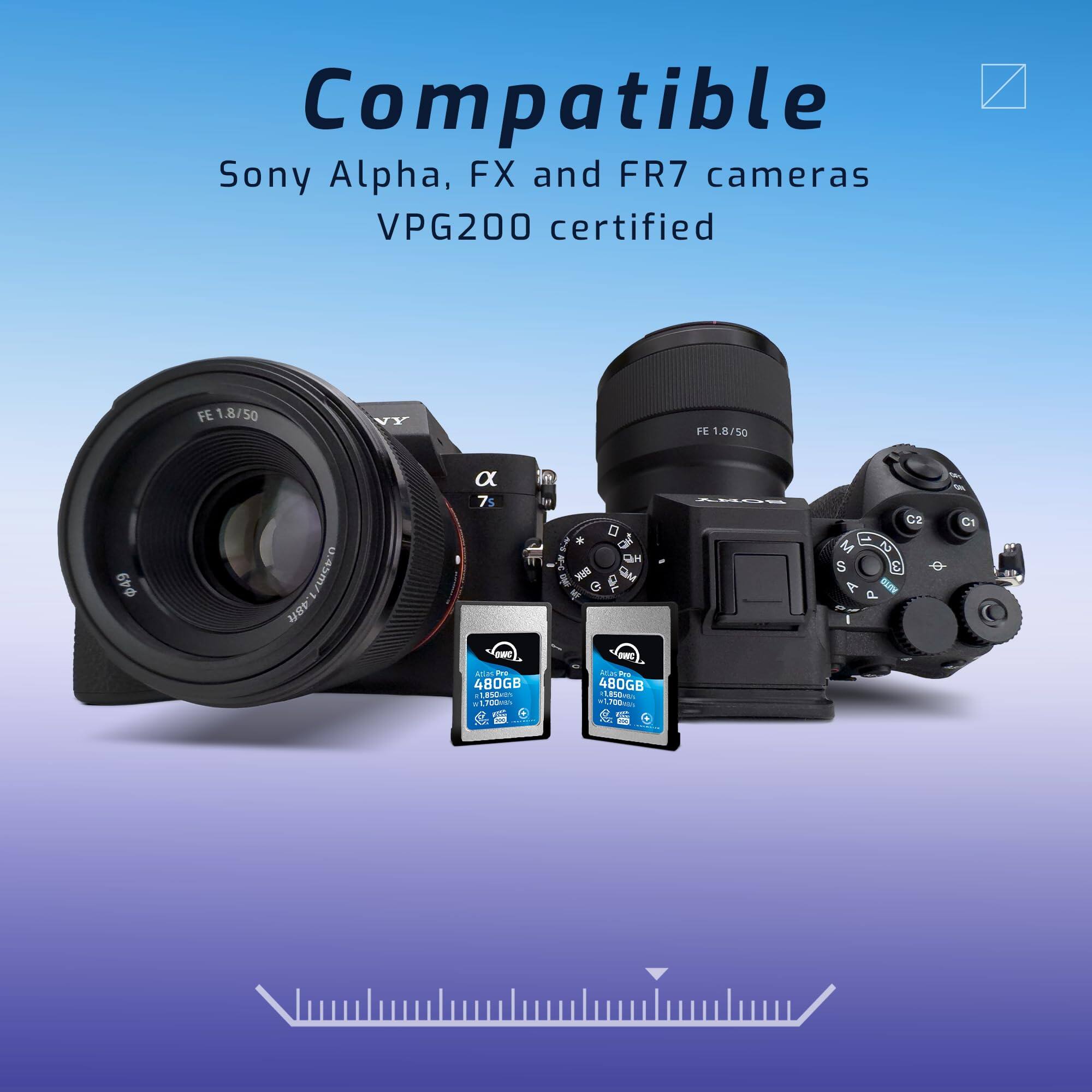 Alt View 2. OWC - OWC 240GB Atlas Pro High Performance Cfexpress 4.0 Type A Memory Card Professional Grade.