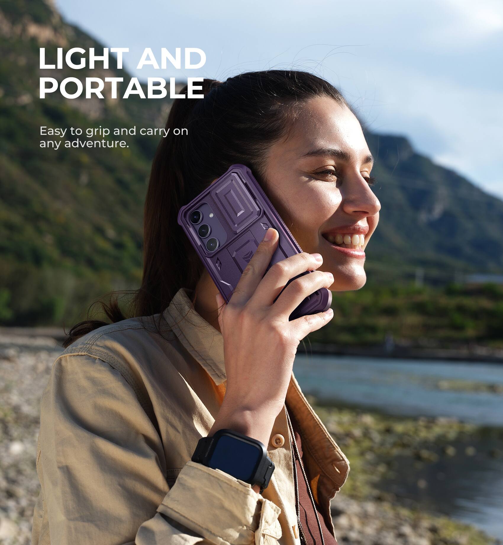 LIGHT AND PORTABLE
Easy to grip and carry on any adventure.
