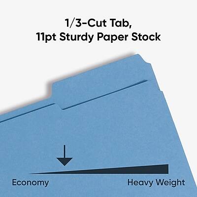 1/3-Cut Tab, 11pt Sturdy Paper Stock

Economy Heavy Weight